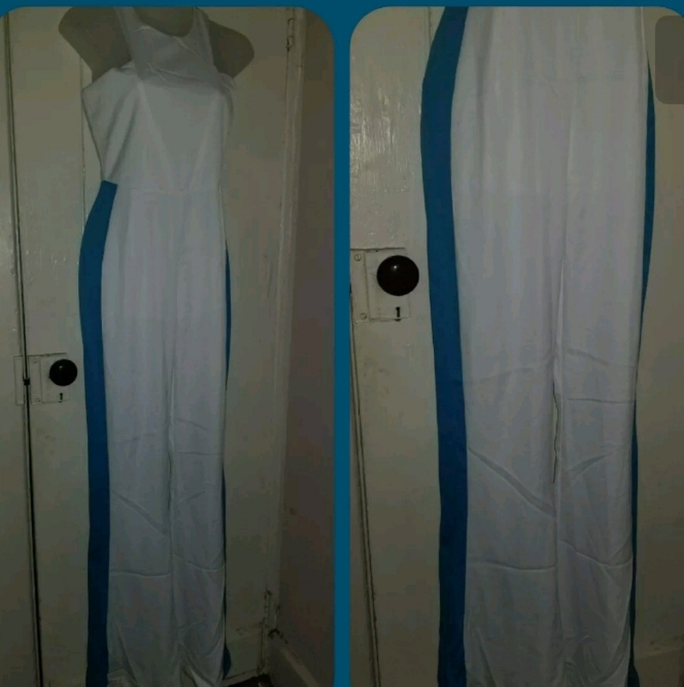 Foxiedox BIANCA colorblock Flared Jumpsuit onesie retro disco 70s insp - Picture 5 of 13